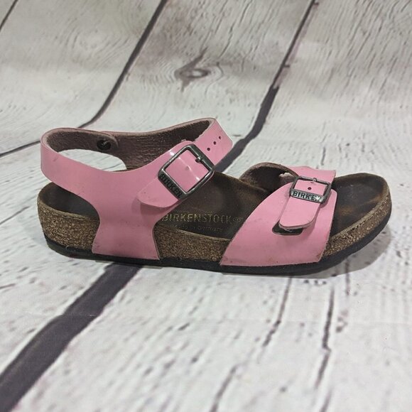 Girls Pink Rio Birkenstock Sandals Shoes L2 210 - Picture 2 of 15